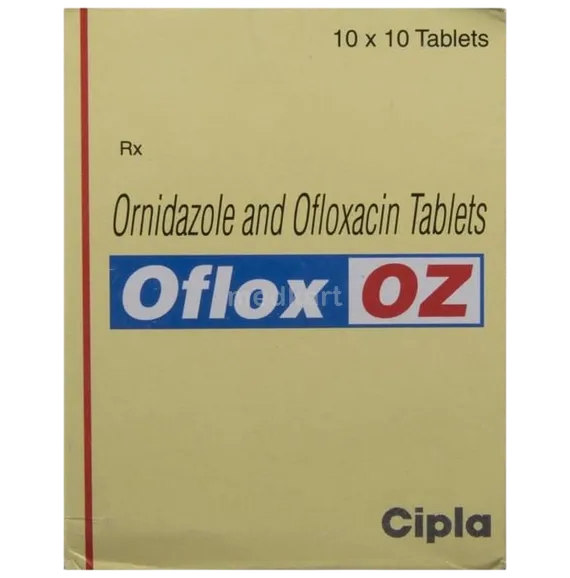 oflox oz tablet 10's